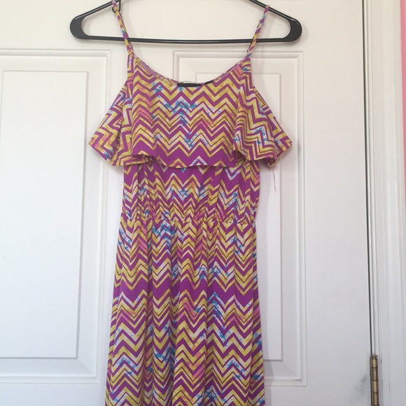 Purple & Yellow Maxi Dress - Picture 1 of 6